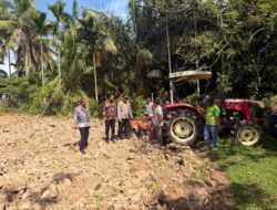 Lahan Jagung 6 Hektare Siap Tanam, Polsek Cerenti Kawal Program Ketahanan Pangan