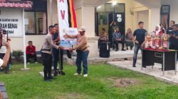 Polres Kuansing Pastikan Hari Terakhir Festival Pacu Jalur Rayon III Benai Berlangsung Aman.