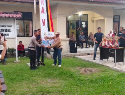 Polres Kuansing Pastikan Hari Terakhir Festival Pacu Jalur Rayon III Benai Berlangsung Aman.