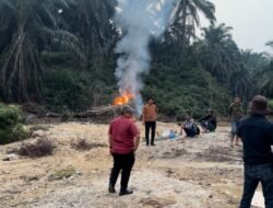 Polsek Kuantan Mudik Tertibkan Tiga Rakit PETI di Areal Perkebunan PT Agrinas Palma Nusantara