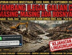 Tambang Ilegal Galian C di Kualu dan Parit Baru Masing-Masing Punya Bos, Milik Amir Paling Parah, Keruk Daerah Aliran Sungai