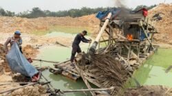 Polsek Singingi Hilir Tertibkan 3 Rakit PETI di Dua Lokasi, Seluruhnya Dimusnahkan